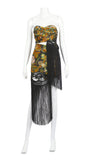 Christian Dior by Galliano Demi-Couture Fringed Skirt & Bustier Ensemble