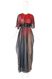 Halston Beaded Organza Caftan