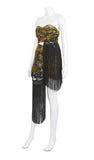Christian Dior by Galliano Demi-Couture Fringed Skirt & Bustier Ensemble