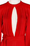 Ossie Clark Red 'Cuddly' Wrap Maxi Dress