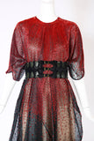 Halston Beaded Organza Caftan