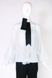 2001 Christian Dior Chiffon Demi-Couture Blouse No.16855