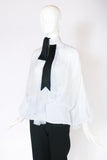 2001 Christian Dior Chiffon Demi-Couture Blouse No.16855
