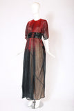 Halston Beaded Organza Caftan