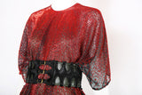 Halston Beaded Organza Caftan