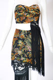 Christian Dior by Galliano Demi-Couture Fringed Skirt & Bustier Ensemble