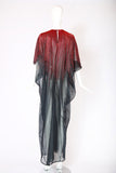 Halston Beaded Organza Caftan