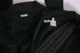 Alaia Green Knit Body Suit, Stirrup Leggings & Leather Belt