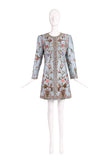 Balmain Blue Haute Couture Embroidered Coat No.173424