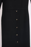 Chanel Black Cashmere Coat w/Velvet Trim