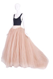 Ungaro Blush Pink Oversize Multi-Layered Tulle Skirt