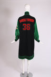 Kansai Yamamoto Oversized Black & Green Varsity Jacket