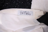 Bob Mackie Black & White Beaded Evening Gown