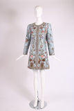 Balmain Blue Haute Couture Embroidered Coat No.173424