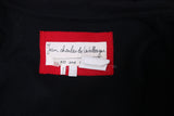 Jean-Charles de Castelbajac Black Wool Oversized Coat w/Felted, Winged Man