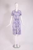 Yves Saint Laurent Purple Silk Day Dress