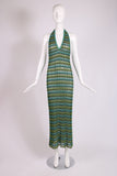 Missoni Metallic Halter Dress