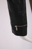 Versace Black Leather Motorcycle Jacket
