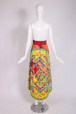 1970's Lanvin 'Buddha' Theme Maxi Skirt