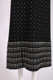 1966 Geoffrey Beene Black Studded Cocktail Dress