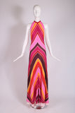 1970's Bob Mackie & Ray Aghayan Halter Dress
