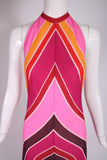 1970's Bob Mackie & Ray Aghayan Halter Dress