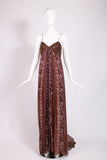 Oscar de la Renta Strapless Chiffon Evening Gown