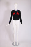 Sonia Rykiel Sweater w/Intarsia Bikini Top