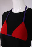 Sonia Rykiel Sweater w/Intarsia Bikini Top