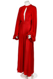 Ossie Clark Red 'Cuddly' Wrap Maxi Dress