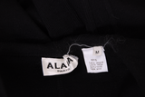 Alaia Black Hooded Dress w/Zipper Motif
