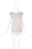 Christian Dior Logo Top w/Capped Sleeves