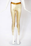 Alexander McQueen Gold Sequin Leggings