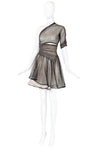 Geoffrey Beene Single Shoulder Lace Mini Dress