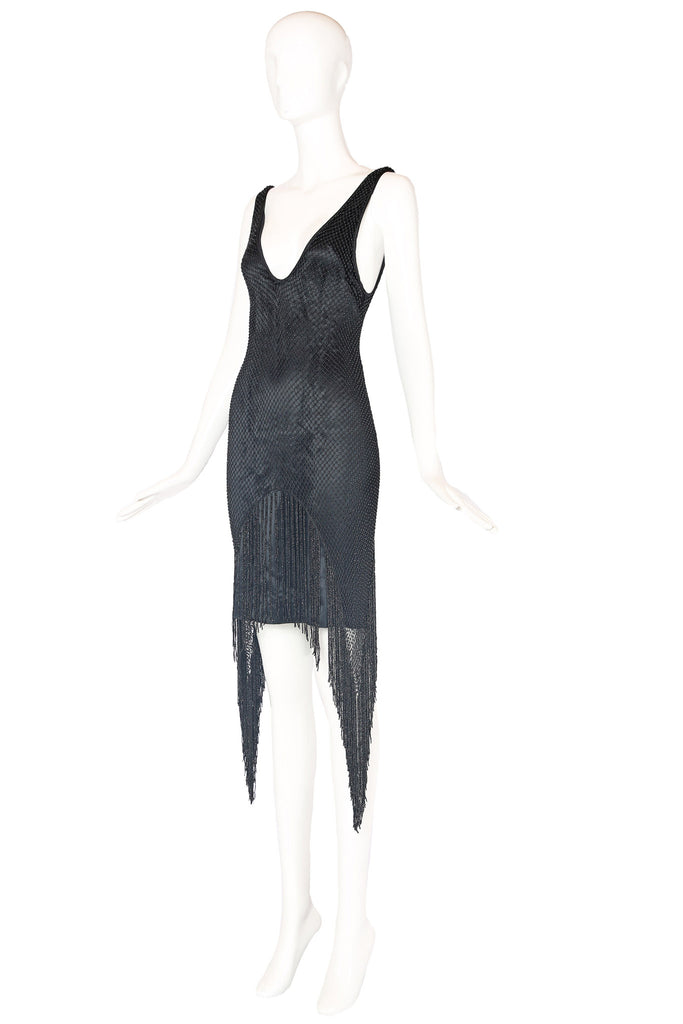 2002 Gucci by Tom Ford Bodycon Beaded Dress Rachel Zabar Vintage 2002 Gucci by Tom Ford Bodycon Beaded Dress Rachel Zabar Vintage