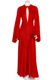 Ossie Clark Red 'Cuddly' Wrap Maxi Dress