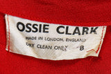 Ossie Clark Red 'Cuddly' Wrap Maxi Dress