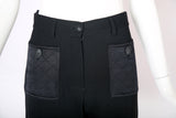 2004 Chanel Pants w/Quilted Satin Hip Pockets