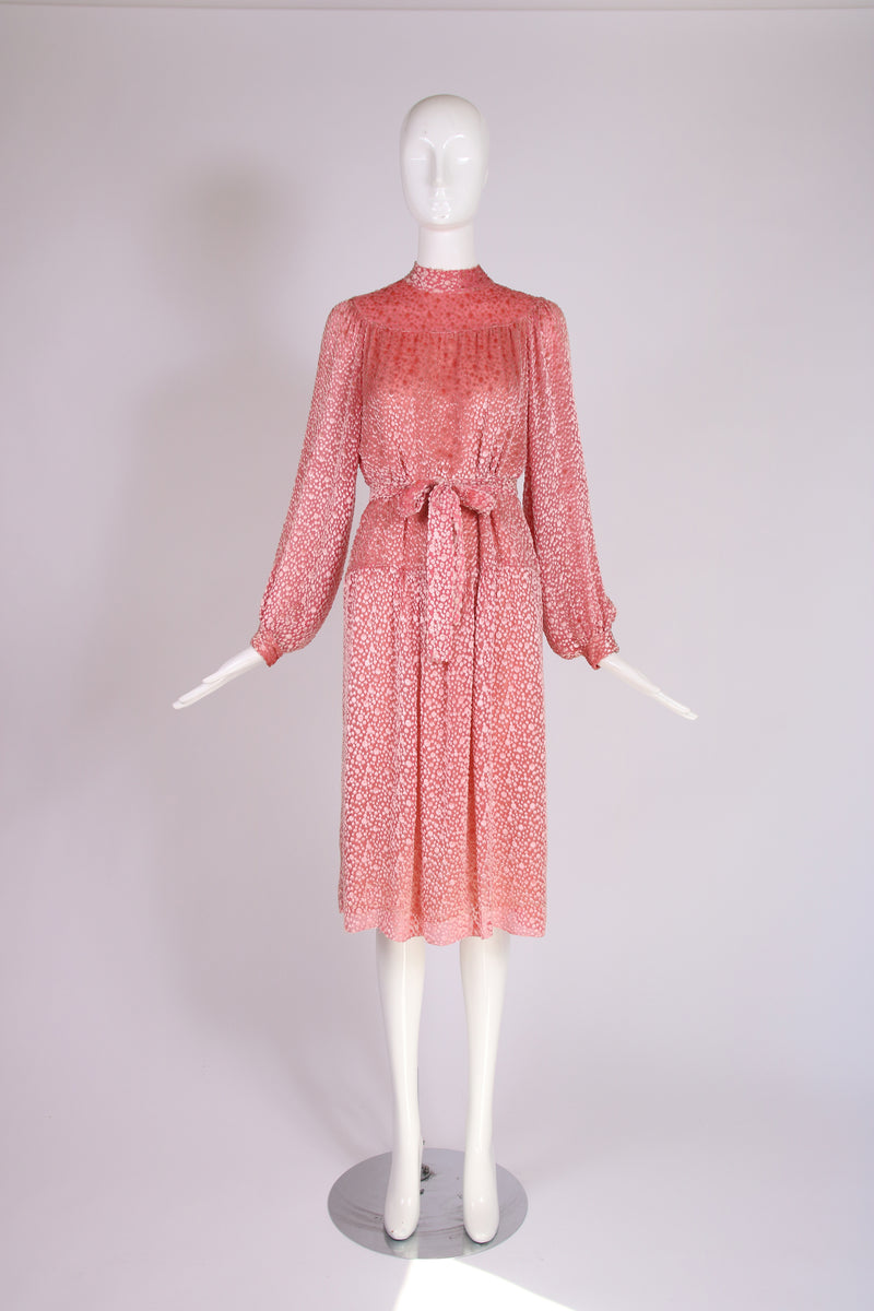 Chanel Pink Velvet Burnout Day Dress – Rachel Zabar Vintage