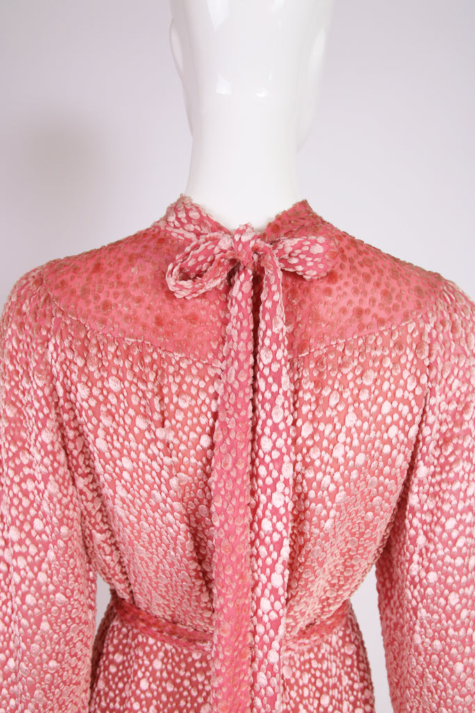 Chanel Pink Velvet Burnout Day Dress – Rachel Zabar Vintage