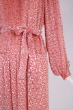 Chanel Pink Velvet Burnout Day Dress