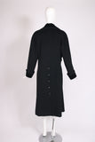Chanel Black Cashmere Coat w/Velvet Trim