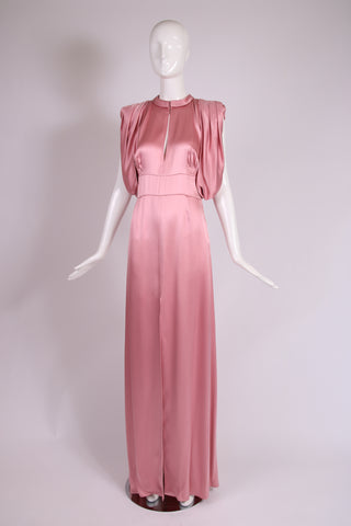 prada pink silk dress Prada Pink Satin Dress () IFCHIC.COM