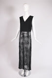 Ann Demuelemeester Black Sleeveless Embroidered Duster Dress