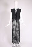 Ann Demuelemeester Black Sleeveless Embroidered Duster Dress