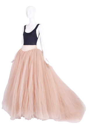 Ungaro Blush Pink Oversize Multi-Layered Tulle Skirt
