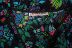 Yves Saint Laurent Floral Cotton Day Dress w/Black Peplum
