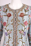 Balmain Blue Haute Couture Embroidered Coat No.173424