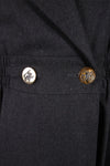 Hermes Gray Wool Dress w/Decorative Buttons & Pin