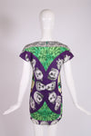 1991 S/S Gianni Versace Printed Mini Dress